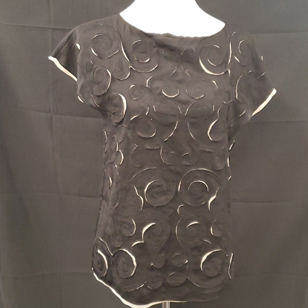 Catherine Malandrino Swirl Top SZ XS